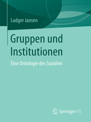 cover image of Gruppen und Institutionen